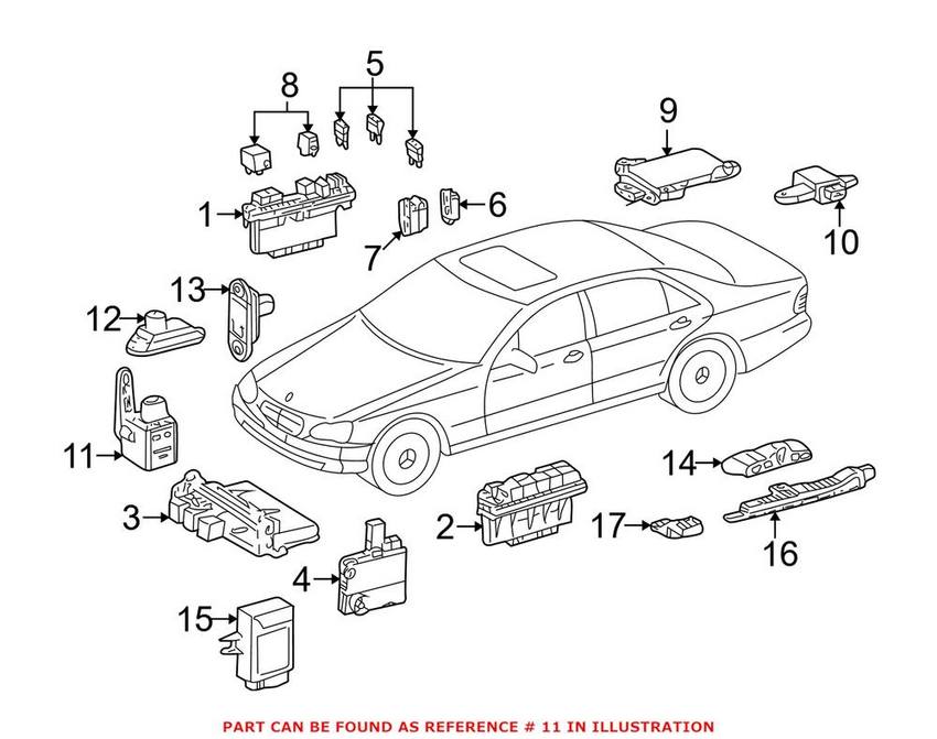 Mercedes Headlight Level Sensor 0105427617